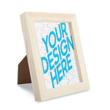 Lade das Bild in den Galerie-Viewer, Puzzle Bilderrahmen Fotorahmen mit Photo in vertikale Version selbst gestalten und bedrucken