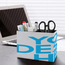 Lade das Bild in den Galerie-Viewer, Stiftehalter aus Leder mit Foto Muster Text Logo selbst gestalten und bedrucken