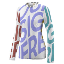 Lade das Bild in den Galerie-Viewer, Multi-Image-Design Langarm UV-beständiges Hautschutz T-Shirt Sonnenschutzshirt Funktionsshirt für Damen NZ143 mit Foto Design Motiv Text selbst gestalten und bedrucken