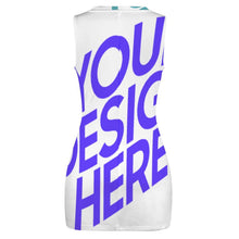 Lade das Bild in den Galerie-Viewer, Multi-Image-Design Allover-Druck Damen / Frauen Sommer Jumpsuit Overall BEQ mit Fotos Muster Text Logo selbst gestalten und bedrucken