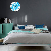 Lade das Bild in den Galerie-Viewer, Einfachheit Holz Wanduhr jetzt online selbst gestalten und bedrucken