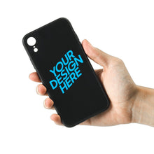 Lade das Bild in den Galerie-Viewer, Schwarze TPU-Glashülle Handyhülle für iPhone XS MAX mit Foto selbst gestalten und bedrucken