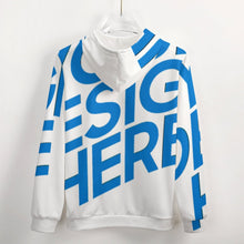 Lade das Bild in den Galerie-Viewer, FULL - ZIP HOODIE Kapuzensweatjacke Sweatjacke mit Reißverschluss und Taschen Voll-Druck GH für Herren Männer mit Foto Muster Text selbst gestalten und bedrucken