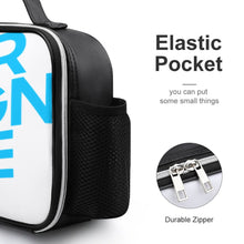 Lade das Bild in den Galerie-Viewer, Abnehmbare Leder Lunchtasche Lunch Bag Kühltasche mit Tragegriff 21×27×9cm mit Foto / Text selbst gestalten und bedrucken