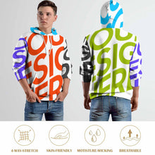 Lade das Bild in den Galerie-Viewer, Multi-Image-Druck Frauen / Männer Premium Sweatshirt Kapuzenpullover in Übergröße mit doppel Kapuzen mit Fotos Muster Text Logo selbst gestalten und bedrucken