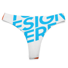 Lade das Bild in den Galerie-Viewer, Multi-Image-Druck T-back Damen / Frauen Slip Low Waist String Unterwäsche NZ207 mit Fotos Muster Text Logo selbst gestalten und bedrucken