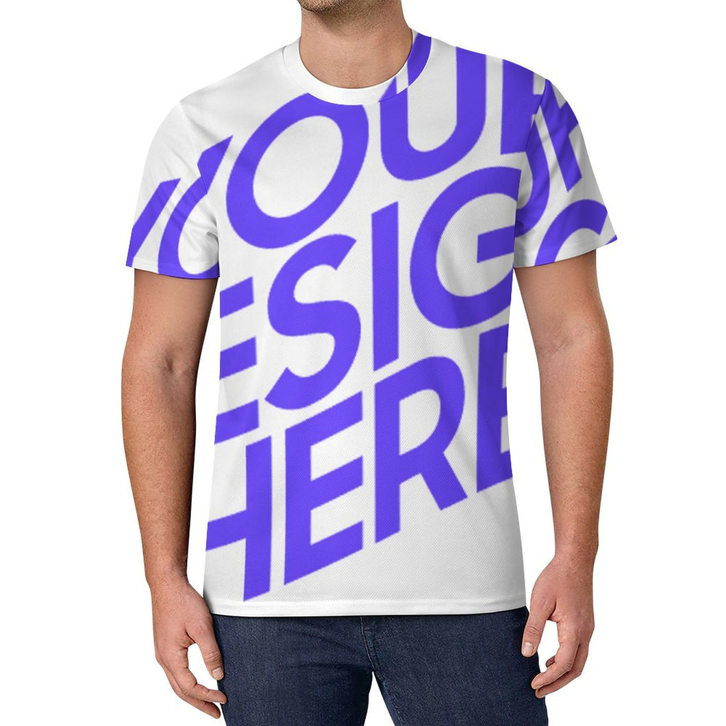 Einzelbild-Design Allover Print Herren T Shirt OMDT01 mit Ihrem Design Motiv Foto Text selbst gestalten und bedrucken