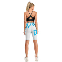 Lade das Bild in den Galerie-Viewer, 1/2 Yoga Hose Sporthose Kurz Tights Y10B Für Damen / Frauen Selbst Gestalten Und Bedrucken