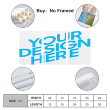 Lade das Bild in den Galerie-Viewer, 3 Panel hängende Poster vertikal 2:3 / Leinwandbild 3-teilig / Wandbilder Leinwand Malerei 3 Panel mit Foto selbst gestalten und bedrucken