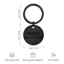 Lade das Bild in den Galerie-Viewer, Schlüsselanhänger Metall Anhänger aus Titan Stahl (fünf Stil verfügbar) mit Namen Gravur selbst gestalten