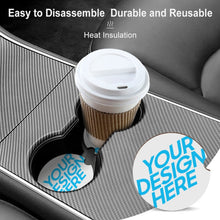 Lade das Bild in den Galerie-Viewer, Holz Auto Getränkehalter Matte Pad Autos Achterbahn mit Foto selbst gestalten und bedrucken