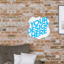 Lade das Bild in den Galerie-Viewer, Halloween Dekoration Metallschild Blechschilder Deko Schild mit Spruch Wand- und Türdeko mit Foto Design Motiv Text selbst gestalten und bedrucken