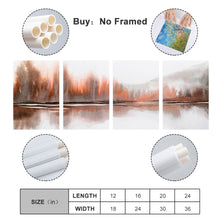 Lade das Bild in den Galerie-Viewer, Ganzes Bild Vertikale Version 2:3 hängende Poster 4 Panel / Wandbilder 4-teilig / Leinwand Malerei mit Foto selbst gestalten und bedrucken