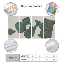 Lade das Bild in den Galerie-Viewer, Ganzes Bild Vertikale Version 1:2 hängende Poster 4 Panel / Wandbilder 4-teilig / Leinwand Malerei mit Foto selbst gestalten und bedrucken