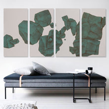 Lade das Bild in den Galerie-Viewer, Ganzes Bild Vertikale Version 1:2 hängende Poster 4 Panel / Wandbilder 4-teilig / Leinwand Malerei mit Foto selbst gestalten und bedrucken