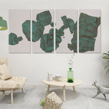 Lade das Bild in den Galerie-Viewer, Ganzes Bild Vertikale Version 1:2 hängende Poster 4 Panel / Wandbilder 4-teilig / Leinwand Malerei mit Foto selbst gestalten und bedrucken