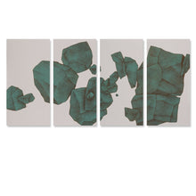 Lade das Bild in den Galerie-Viewer, Ganzes Bild Vertikale Version 1:2 hängende Poster 4 Panel / Wandbilder 4-teilig / Leinwand Malerei mit Foto selbst gestalten und bedrucken
