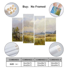 Lade das Bild in den Galerie-Viewer, Ganzes Bild Vertikale Kombination 4 Panel hängende Poster / Leinwand Malerei Wandbilder 4-teilig mit Foto selbst gestalten und bedrucken