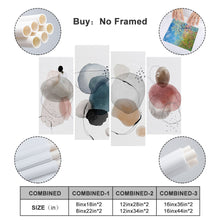 Lade das Bild in den Galerie-Viewer, 4 Panel hängende Poster Multi-Image-Design ( Vertikale Kombination ) / Leinwandbild 4-teilig / Wandbilder mit Foto selbst gestalten und bedrucken