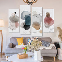 Lade das Bild in den Galerie-Viewer, 4 Panel hängende Poster Multi-Image-Design ( Vertikale Kombination ) / Leinwandbild 4-teilig / Wandbilder mit Foto selbst gestalten und bedrucken