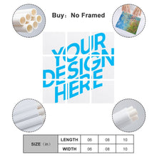 Lade das Bild in den Galerie-Viewer, Multi-Image-Design Druck hängende Poster 9 Panel / Wandbilder 9-teilig / Leinwandbild Malerei mit Foto selbst gestalten und bedrucken