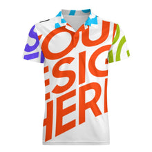 Lade das Bild in den Galerie-Viewer, Multi-Image-Druck Männer / Herren Sommer Poloshirt TSHIRT HT mit Fotos Muster Text Logo selbst gestalten und bedrucken