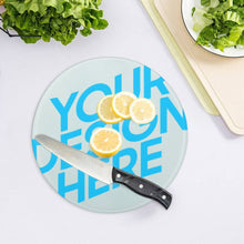 Lade das Bild in den Galerie-Viewer, Schneidebrett Glas personalisiert mit Fotos Muster Text Logo selbst gestalten und bedrucken