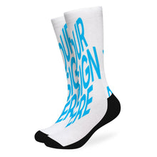 Lade das Bild in den Galerie-Viewer, Damen & Herren Schwarze Strümpfe Socken Gekämmte Baumwolle selbst gestalten und bedrucken
