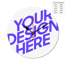 Lade das Bild in den Galerie-Viewer, Holz Wanduhr ohne Skalen selbst gestalten und bedrucken