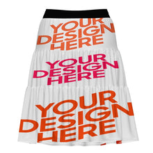 Lade das Bild in den Galerie-Viewer, Multi-Image-Design Rock Lang A-Linien-Rock Maxirock SJBSQ mit Foto Design Motiv Text selbst gestalten und bedrucken