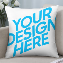 Lade das Bild in den Galerie-Viewer, Kissenbezug Kissenhülle 100% Polyester in 9 Maßen verfügbar 30x30cm, 35x35cm, 40x40cm, 43x43cm, 45x45cm, 50x50cm, 55x55cm, 60x60cm, 80x80cm mit Fotos Muster Text Logo selbst gestalten und bedrucken
