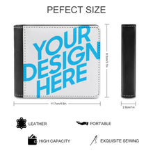 Lade das Bild in den Galerie-Viewer, Kurze Geldbörsen / Geldbeutel aus Leder mit Foto Doppelseitiger Druck selbst gestalten und bedrucken