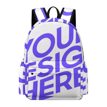 Lade das Bild in den Galerie-Viewer, Schulrucksackaus Oxford-Stoff Schultasche Reise Rucksack für Jungen / Mädchen mit Foto Design Motiv Text selbst gestalten und bedrucken