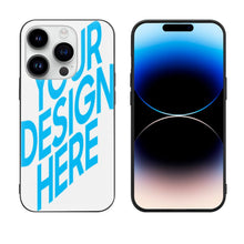 Lade das Bild in den Galerie-Viewer, iPhone 14 Pro Max Handyhülle FULL COVER Displayschutz GLAS hüllenfreundlich mit Fotos Muster Text Logo selbst gestalten und bedrucken