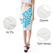 Lade das Bild in den Galerie-Viewer, Lässiger Casual Bodycon Bleistiftrock Hüftrock selbst gestalten und bedrucken