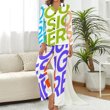 Lade das Bild in den Galerie-Viewer, Multi-Image-Design Schlafanzug Zweiteiliger Homewear Pyjama aus Satin für Damen/Frauen DTZREV1 mit Foto Design Motiv Text selbst gestalten und bedrucken