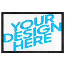 Lade das Bild in den Galerie-Viewer, Schwarzer Gummi Vliesstoff Teppich Bodenschutzmatte 40×60cm 50×80cm selbst gestalten und bedrucken