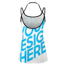 Lade das Bild in den Galerie-Viewer, Over Size Einzelbilddruck Sexy Spaghetti Tank Top Spaghettiträger-Top Sommer MK Große Größen Damen / Frauen mit Fotos Muster Text Logo selbst gestalten und bedrucken