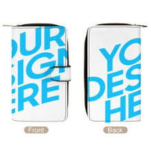 Lade das Bild in den Galerie-Viewer, Leder Geldbörse Portemonnaie Damen / Herren mit Foto Design Motiv Text selbst gestalten und bedrucken