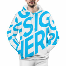 Lade das Bild in den Galerie-Viewer, Damen / Herren Winter Dicke Unisex Plüsch Kapuzenpullover / Kapuzensweatshirt / Hoodie mit Kapuze mit Foto selbst gestalten und bedrucken