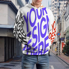 Lade das Bild in den Galerie-Viewer, Multi-Image-Design Herren / Männer Hoodie Kapuzenpullover Kapuzensweatshirt A37H mit Foto Design Motiv Text selbst gestalten und bedrucken