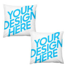 Lade das Bild in den Galerie-Viewer, Doppelseitiges Design 2er-Set Plüsch Kissenbezug Kissenhülle mit Foto Design Motiv Text selbst gestalten und bedrucken
