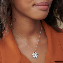 Lade das Bild in den Galerie-Viewer, Gravierte Eternal-Halskette "Ewigkeit" Halskette mit kubischen Zirkonia in 925 Sterling Silber mit 18K Gold Roségold Vergoldung Länge verstellbar selbst gestalten