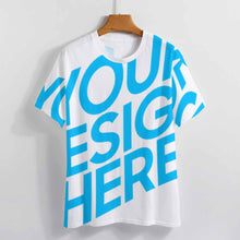 Lade das Bild in den Galerie-Viewer, Große Größen 100% Baumwolle Kurzarm T-Shirt TSHIRT Volldruck-T-Shirts ZP057 für Damen Frauen mit Foto Muster Text selbst gestalten und bedrucken