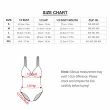 Lade das Bild in den Galerie-Viewer, Einzelbilddruck Damen / Frauen LT3154 One-piece Swimsuit Tief-V Badeanzug mit Fotos Muster Text Logo selbst gestalten und bedrucken