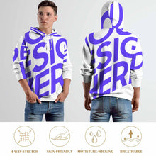 Lade das Bild in den Galerie-Viewer, Einzelbild-Design Herren / Männer Kapuzensweatshirt Hoodie Kapuzenpullover A37H mit Foto Design Motiv Text selbst gestalten und bedrucken