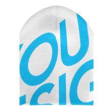 Lade das Bild in den Galerie-Viewer, Einzelbilddruck Volldruck Strickmütze Beanie Wintermütze für Kinder mit Fotos Muster Text Logo selbst gestalten und bedrucken