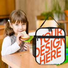 Lade das Bild in den Galerie-Viewer, Multi-Image-Druck isolierte Kühltasche Lunch Tasche Lunchbag Wiederverwendbare Thermo-Tragetasche mit Fotos Muster Text Logo selbst gestalten und bedrucken
