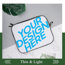 Lade das Bild in den Galerie-Viewer, Schneeflocke Laptop Tasche selbst gestalten und bedrucken