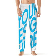 Lade das Bild in den Galerie-Viewer, Einzelbild-Design Schlafanzug Schlafanzughose Bündchen D27P Herren/Männer mit Foto Design Motiv Text selbst gestalten und bedrucken
